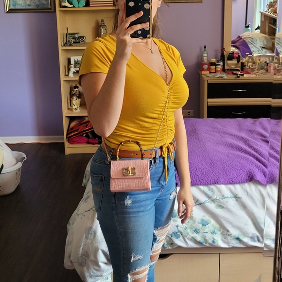 Pink Plastic/Rubber Purse - Picture 10 of 11